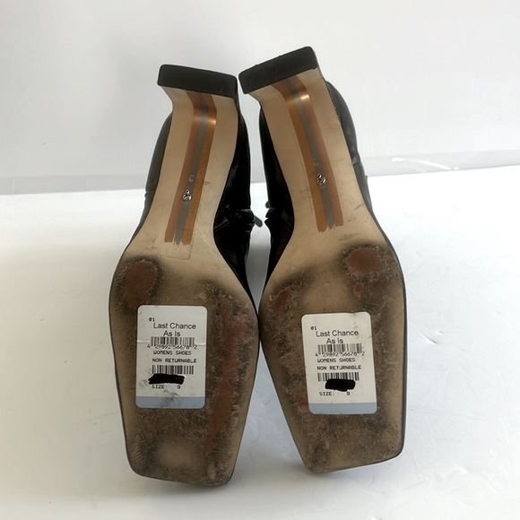 SAM EDELMAN $170 Women’s ANIKA Square Toe Leather Ankle Bootie Shoes Size 9 - Picture 8 of 8